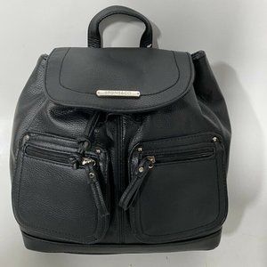 STONE MOUNTAIN TALIA BACKPACK GENUINE LEATHER BLK